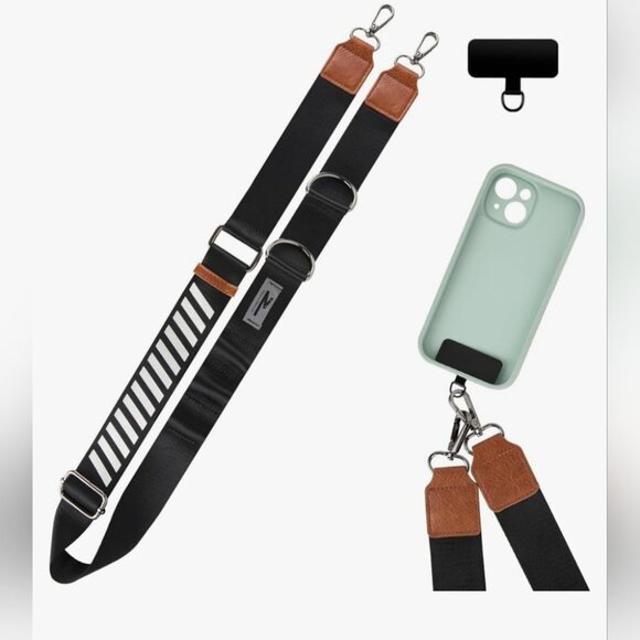 Crossbody Cell Phone Lanyard - Universal Crossbody Phone Strap Adjustable Strap - Picture 1 of 10